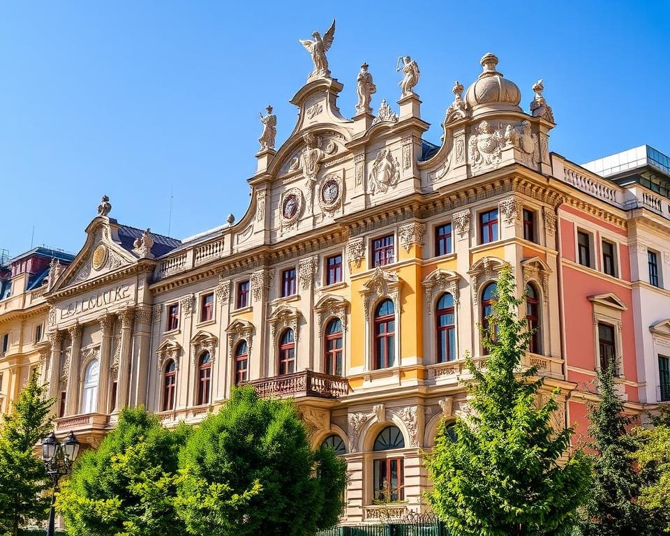 Barocke Fassaden in Sofia, Bulgarien