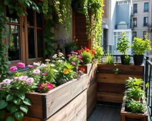 DIY-Holzkübel als Hochbeete für Balkon und Terrasse