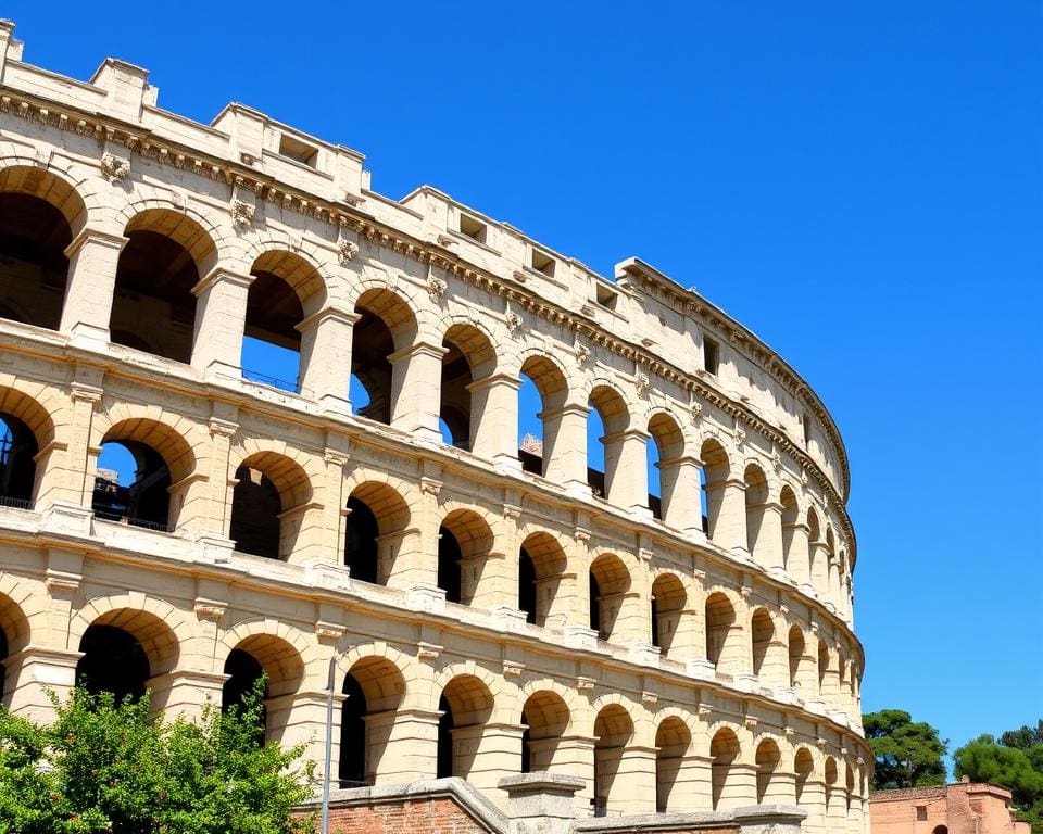 Das Amphitheater von Nîmes, ein bedeutendes historisches Monument