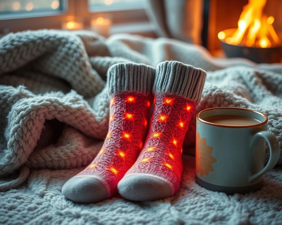 Elektrische Heizsocken für warme Füße