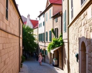 Historische Gassen in Dubrovnik, Kroatien