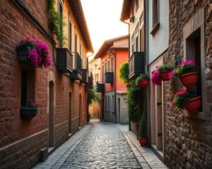 Historische Gassen in Plowdiw, Bulgarien