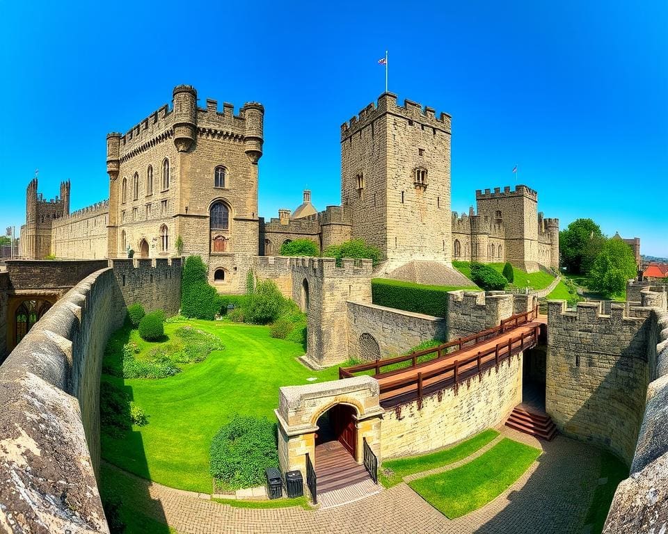 Mittelalterliche Burgen in York, England