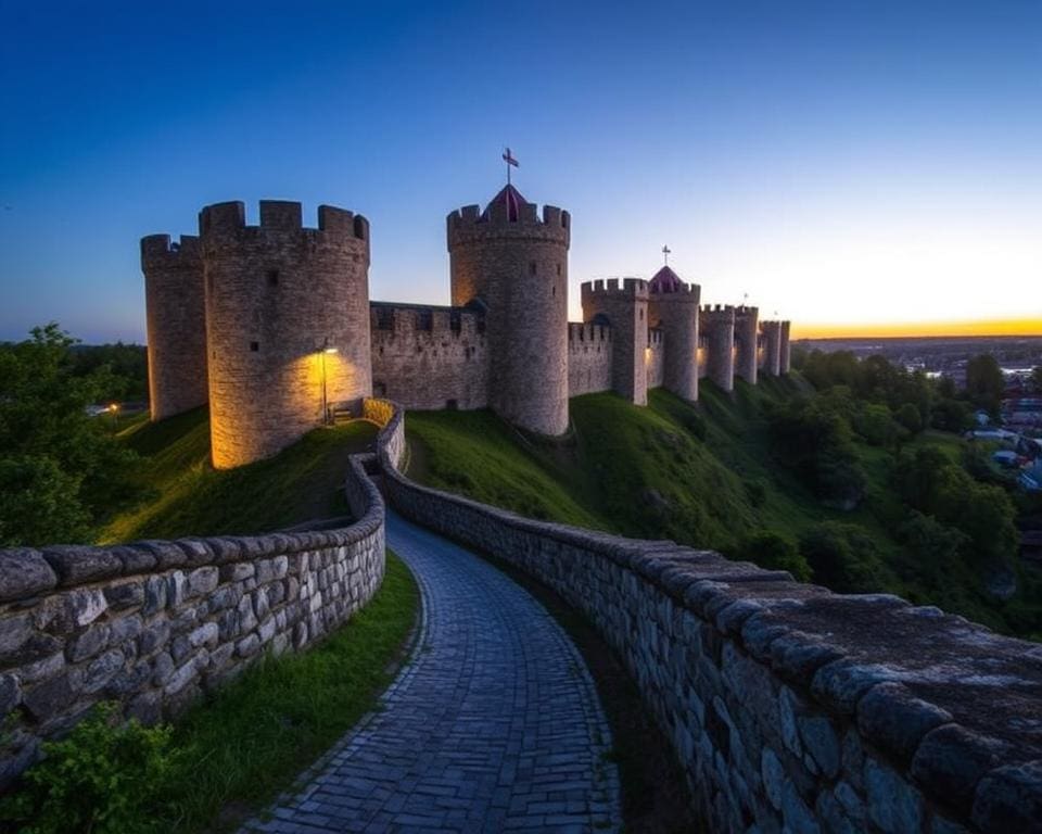 Mittelalterliche Mauern in Visby, Schweden