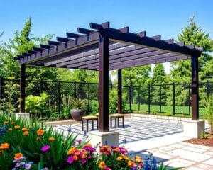 Pergola aus Metall für moderne Gärten: Stilvoll und langlebig