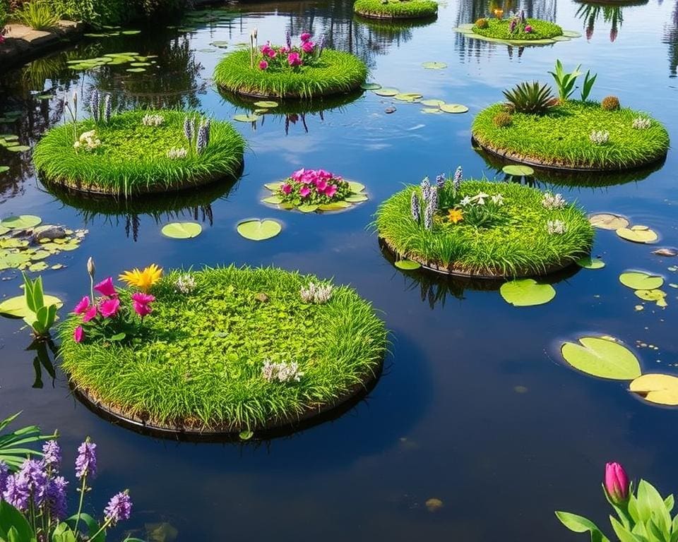 Schwimmende Inseln für Teiche: Einzigartige Gartenattraktionen