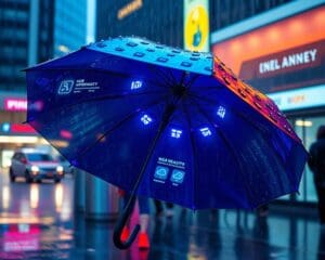 Smarte Regenschirme mit Wetterwarnungen