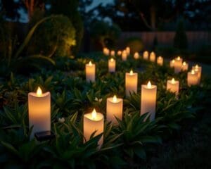 Solarlichter in Kerzenform für den Garten: Umweltfreundlich und stimmungsvoll