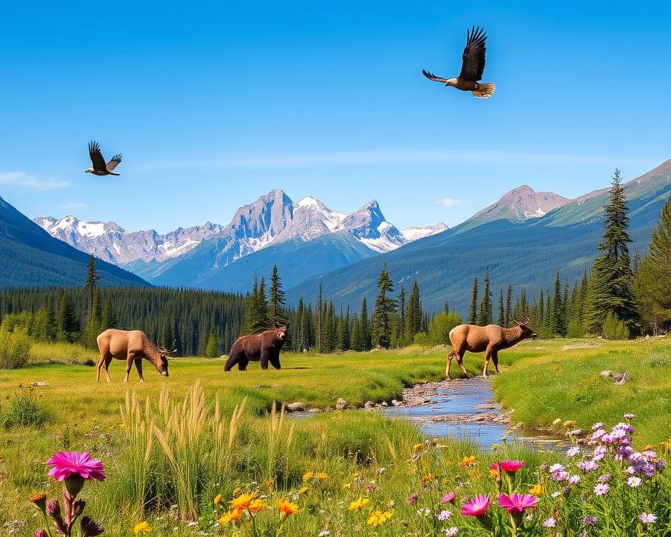 Tierbeobachtungen im Kootenay-Nationalpark