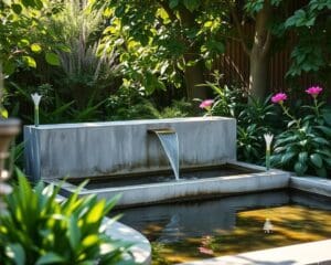 Wasserbrunnen aus Beton: Minimalistische Akzente für den Außenbereich