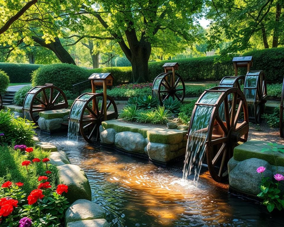 Wasserräder im Garten: Natürliche Bewegung und Entspannung