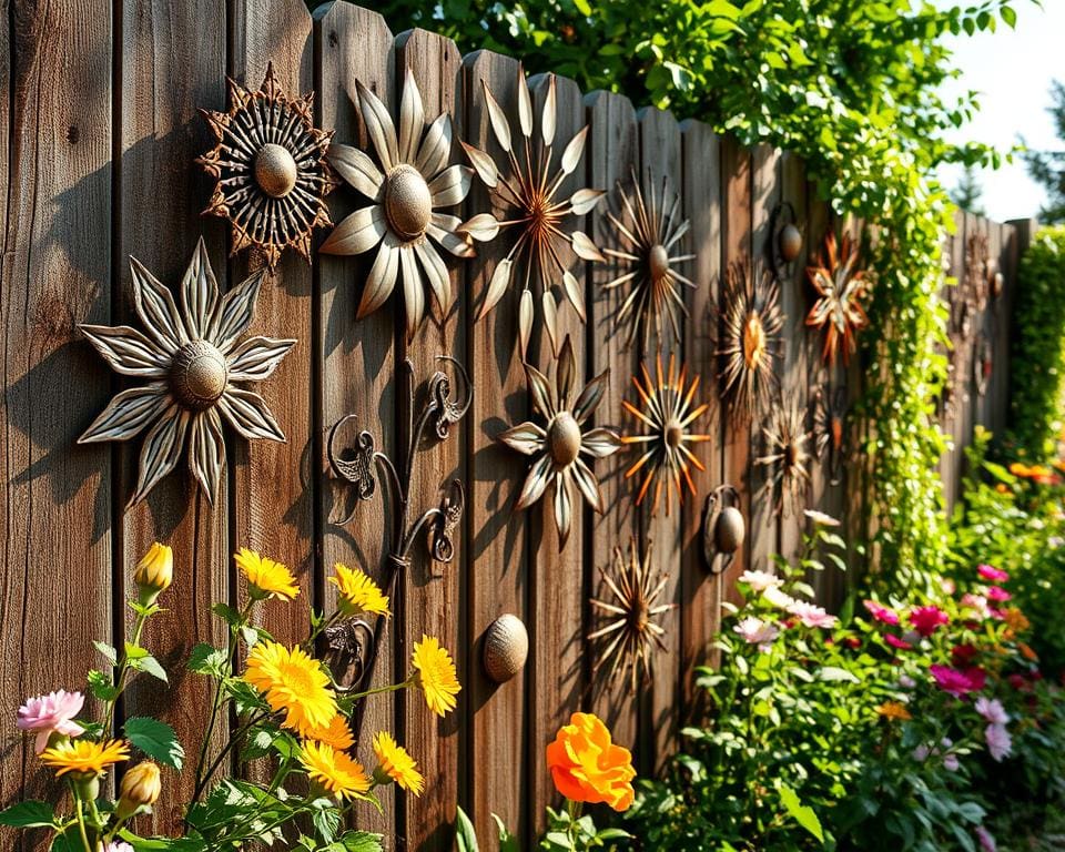 Wetterfeste Wanddekorationen aus Metall für Garten und Balkon