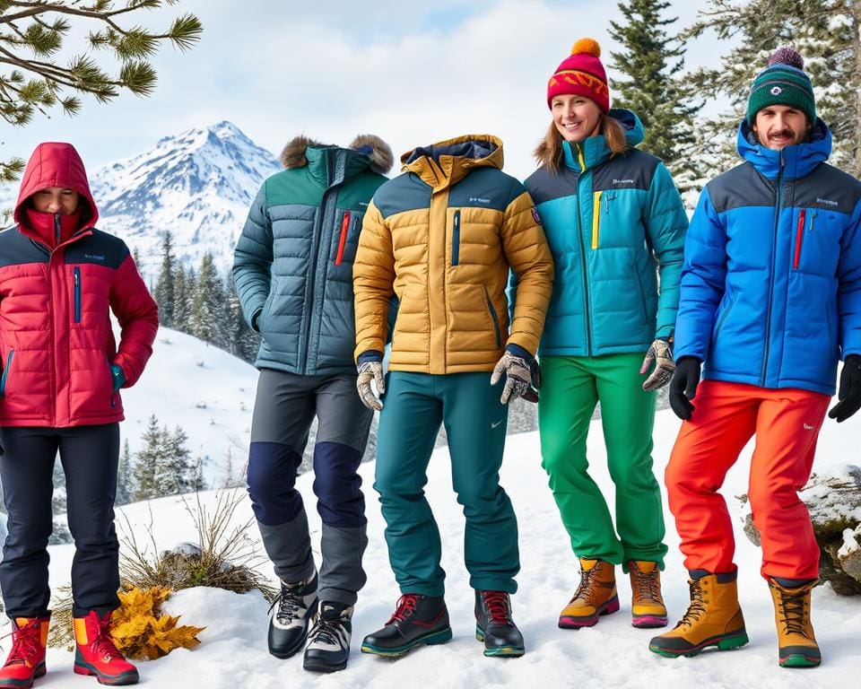 funktionelle Outdoor-Bekleidung für den Winter