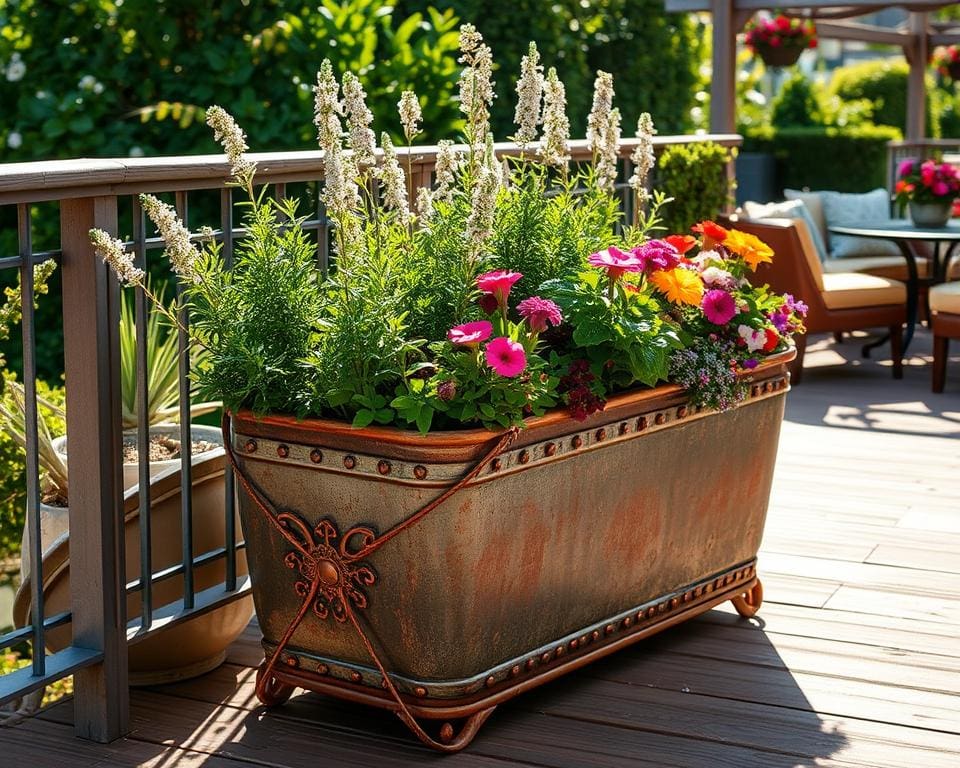 DIY-Anleitung für rustikalen Chic Blumenkübel