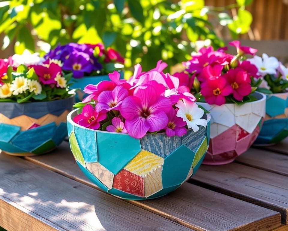 DIY-Blumenschalen aus recycelten Materialien: Nachhaltig und schön