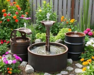 DIY-Brunnen aus alten Metallfässern: Kreative Recyclingideen