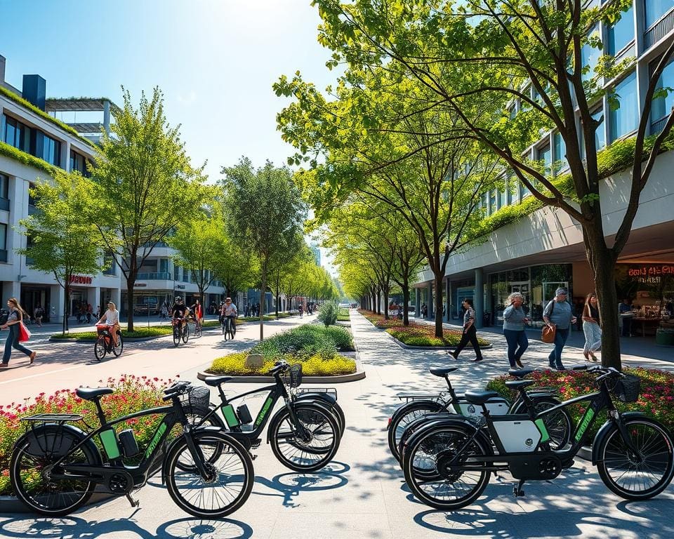 E-Bikes und Fußgängerfreundliche Stadtplanung