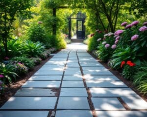 Gartenwege aus Schieferplatten: Eleganz für jeden Außenbereich