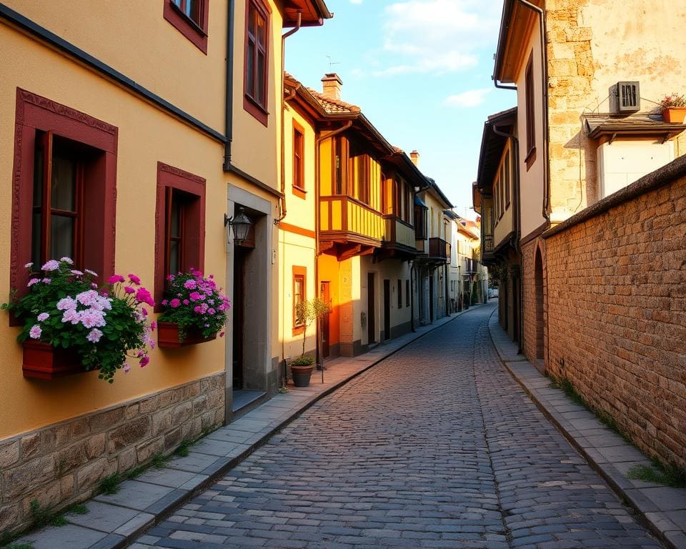 Historische Gassen in Plowdiw, Bulgarien