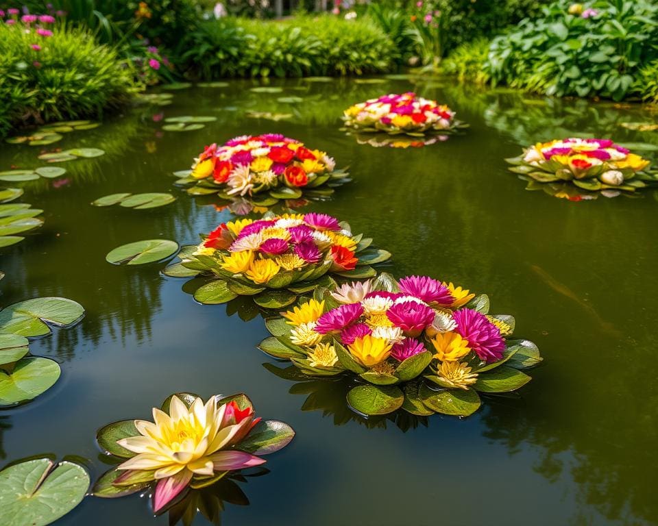 Schwimmende Blumenteiche: Kreative Ideen für dekorative Wasserflächen