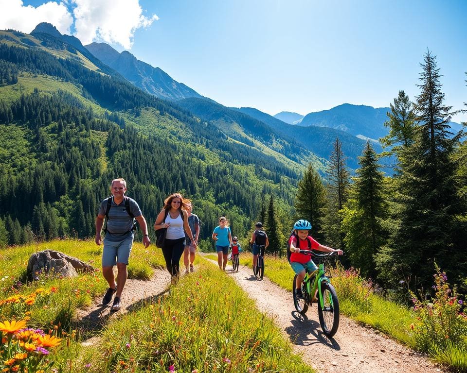 Wandern und Fahrradtouren im Familienurlaub