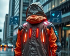 Intelligente Regenmäntel mit Wetterwarnung