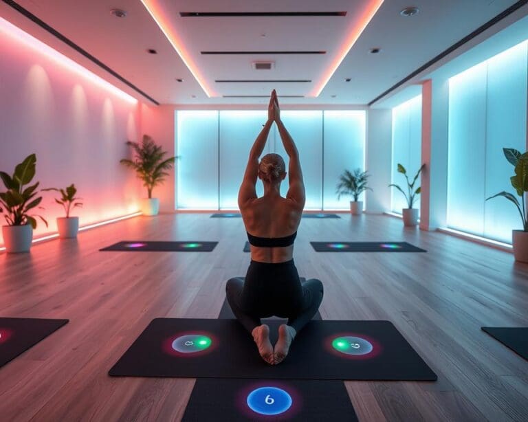 Intelligente Yogamatten mit Haltungsanalyse