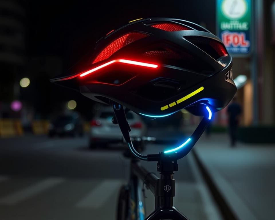 LED-Fahrradhelm für erhöhte Sichtbarkeit