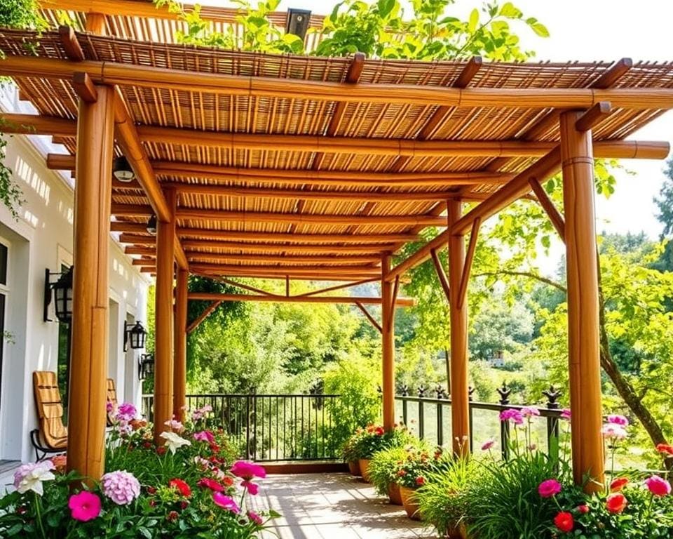 Pergolen aus Bambus: Natürliches Flair für Terrasse und Garten