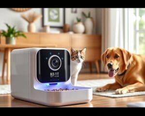 Smarte Haustierfutterautomaten mit Kamera