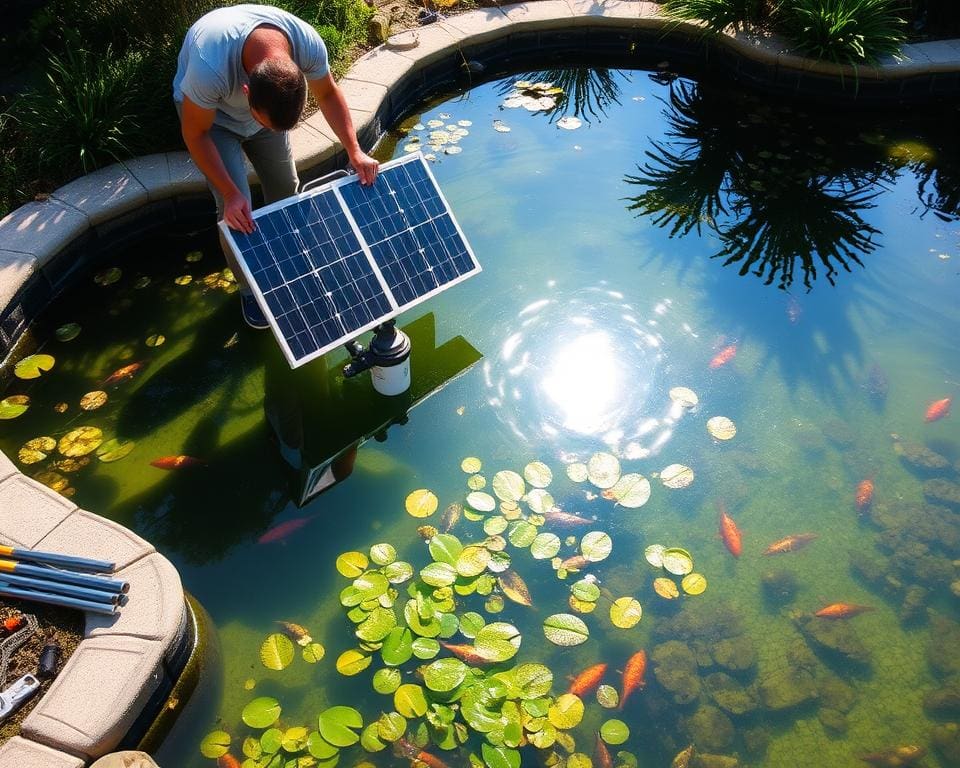 Wartung von Solar Teichfilteranlagen