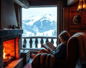 Was bewirkt das Lesen am Kamin im Engadin?