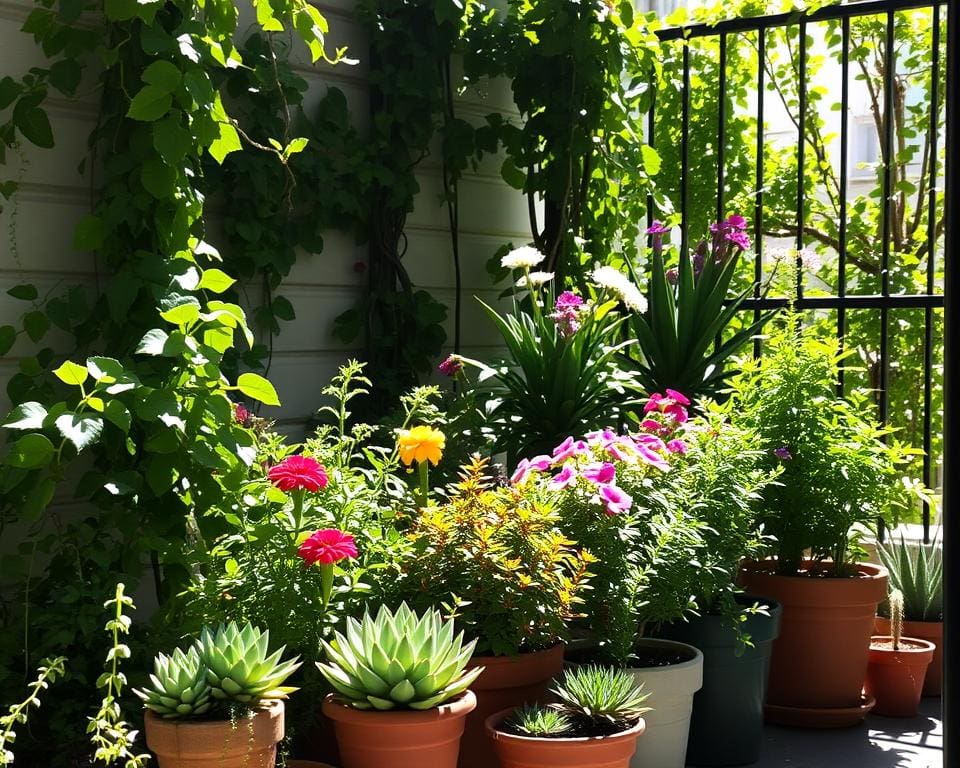 Terrassen und Balkone begrünen