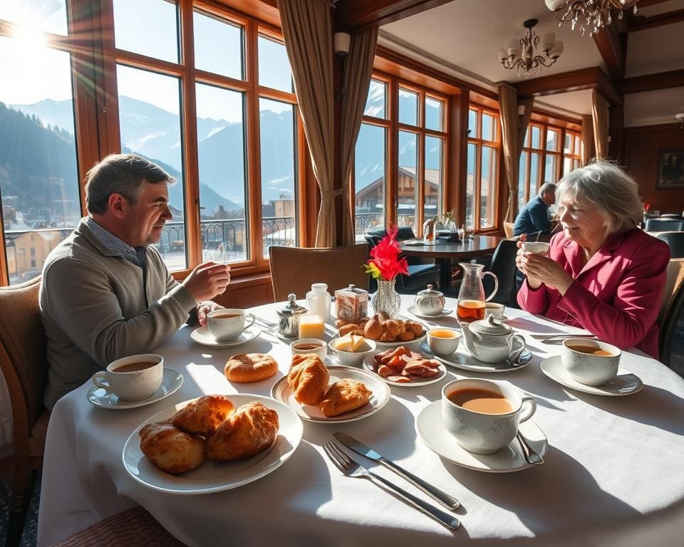 Wie ist das Frühstück im Hotel Bären in St. Moritz?