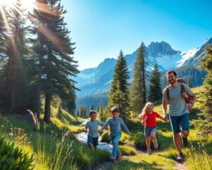 Wie verbringe ich aktive Ferien mit der Familie?