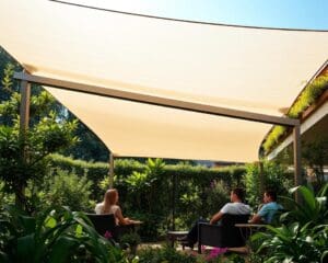 Warum schuetzt ein Sonnensegel Pflanzen und Menschen?