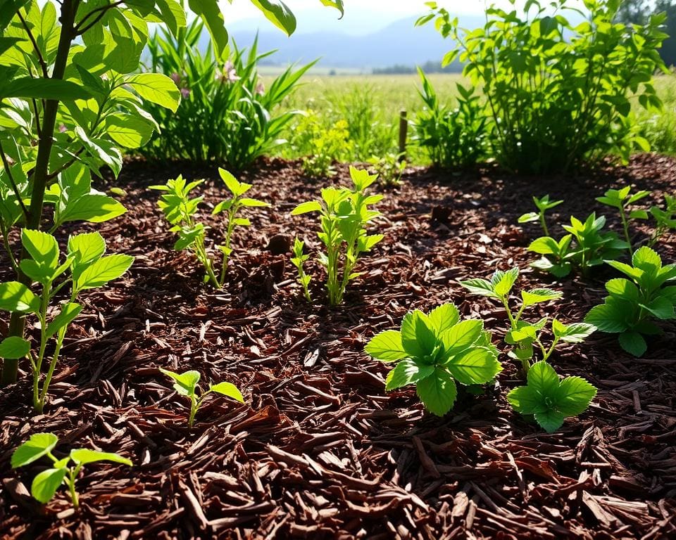 Warum unterstuetzt Rindenmulch das Pflanzenwachstum?