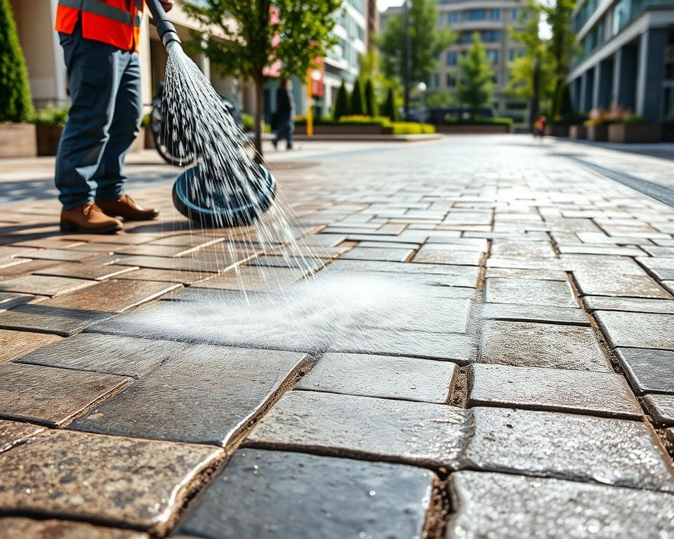 Welche Steinreinigung eignet sich fuer stark verschmutzte Pflastersteine?
