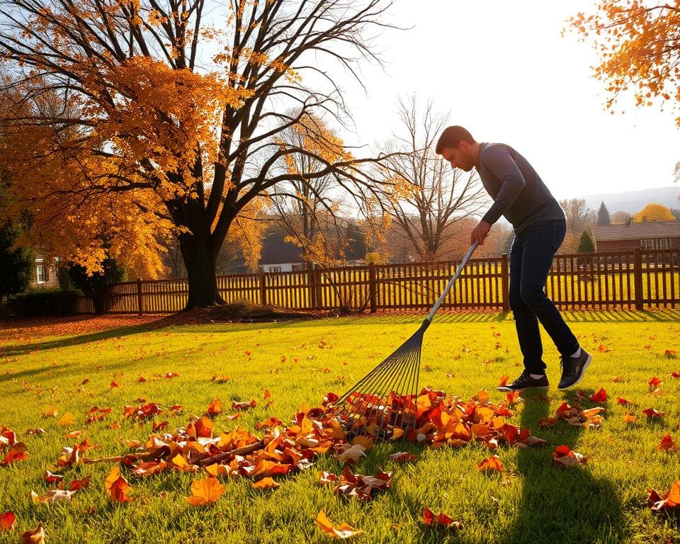 Wie entfernst du Laub schnell im Herbst?