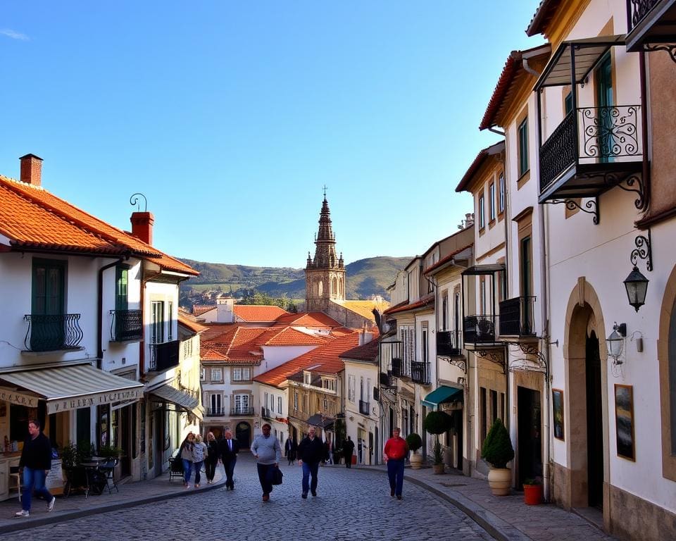 Wie erkundest du die alten Staedte in Portugal?