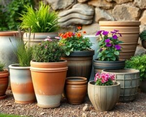 Wie findest du passende Pflanztoepfe fuer draussen?