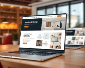 Wie gestaltet D4Design eine professionelle Unternehmenswebseite?