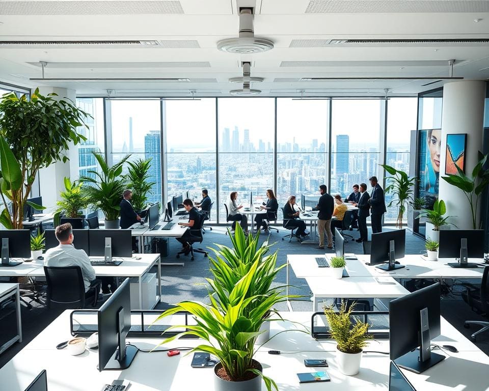 Wie plant ein Architekt moderne Buerozonen?