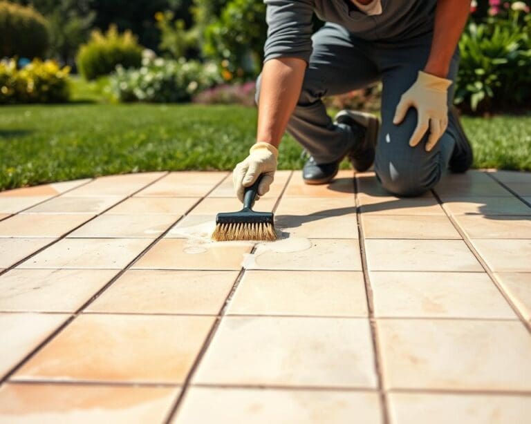 Wie reinigst du Keramikfliesen draussen richtig?