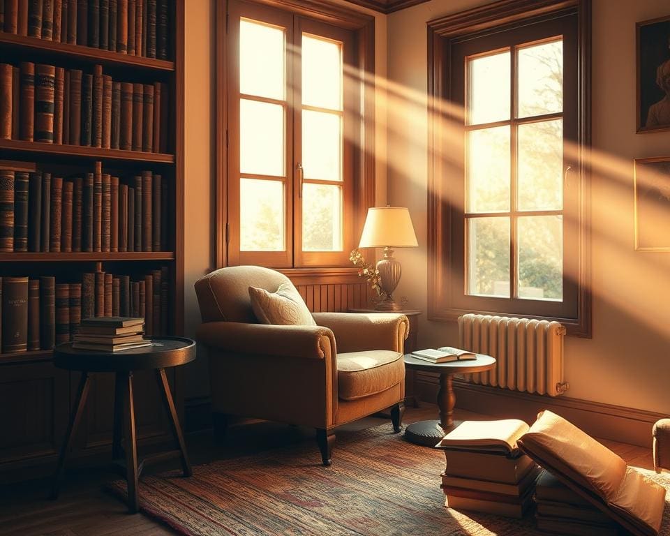 Wie richtest du eine Leseecke gemuetlich ein?