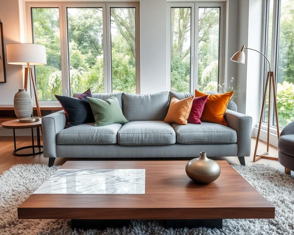 Wie kombiniert man Materialien im Wohnraum?