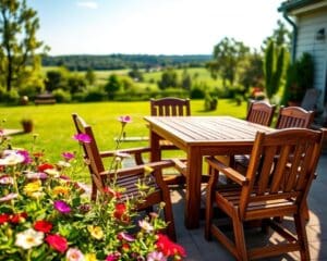Was ist bei Gartenmöbeln aus Holz wichtig?