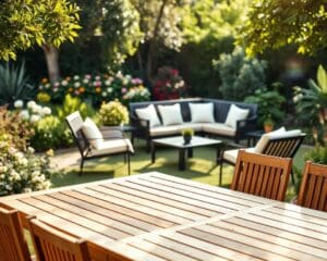 Welche Gartenmöbel sind langlebig?