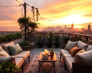 Wie gestaltet man eine Dachterrasse gemütlich?