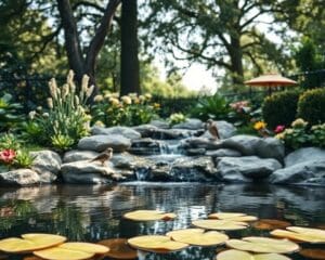 Wie gestaltet man einen Garten mit Wasserfeatures?